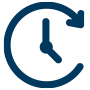 clock icon blue